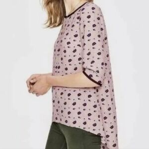 Boden Hi-Low Hem Blouse, Milkshake Pink